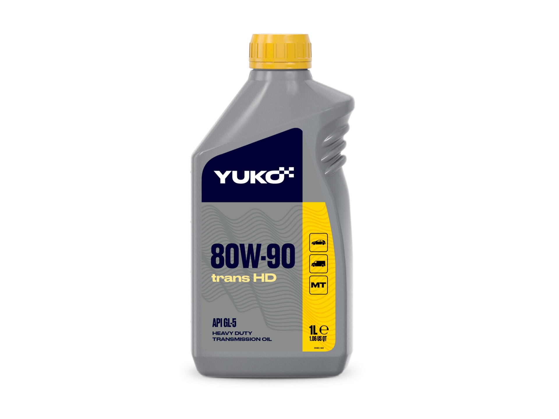 Олива трансмісійна YUKO TRANS HD 80W-90 GL-5 17,5кг каністра 20л ПЕ